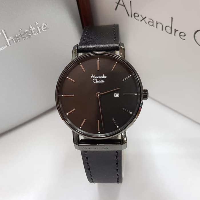 Jam Tangan Wanita Alexandre Christie AC 8572 Fullblack Original