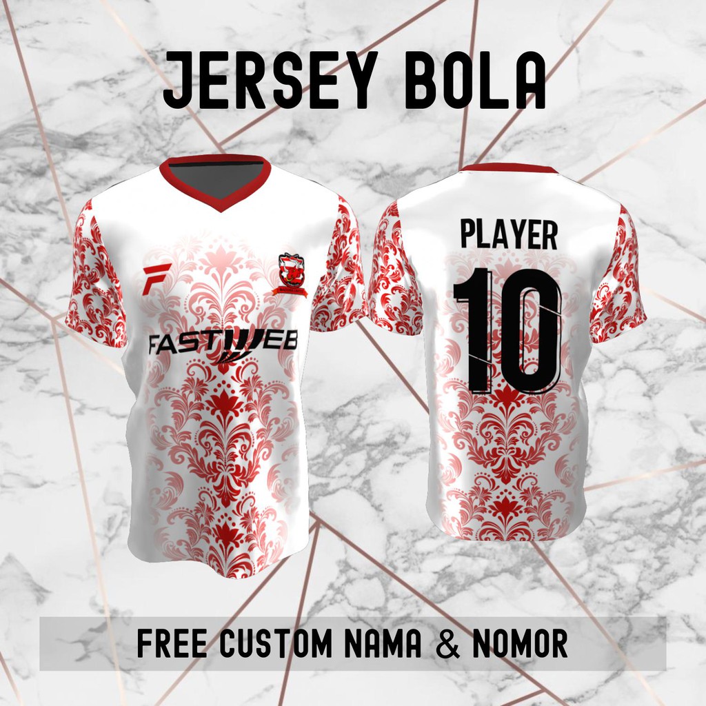 Jersey Batik Madura United Klub Bola Baju Kaos Custom Nama dan Nomor Punggung - 1000