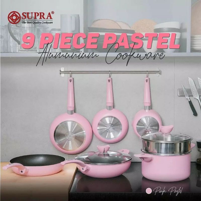 Supra Renatta Moeloek Panci Aluminium set 9 pc Pastel