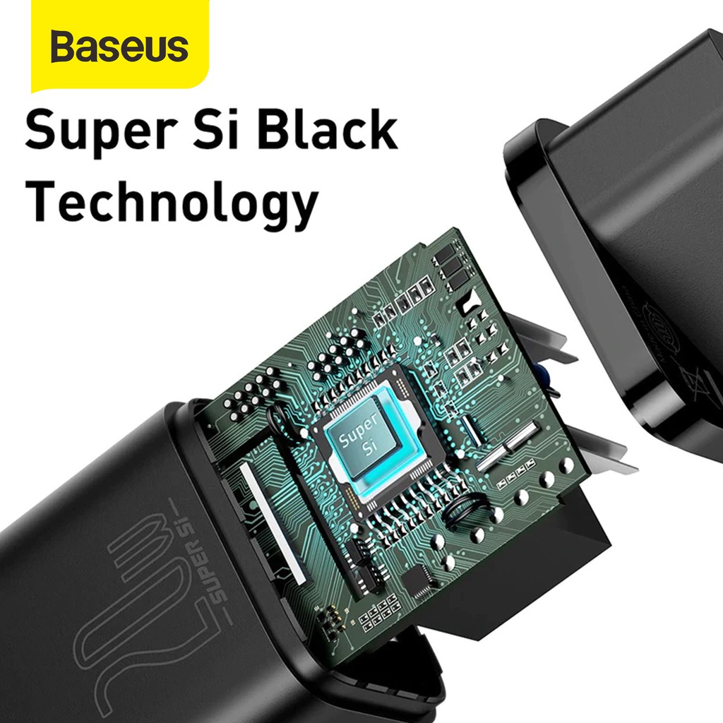 Baseus Kepala Charger Super Si Quick Charger Type C PD 20W