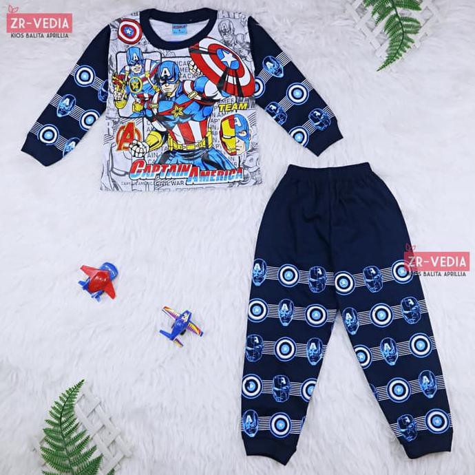 Setelan Jojo Size 3-4 Tahun / Piyama Kaos Anak Laki Baju Tidur - 3-4 Tahun, Ultraman