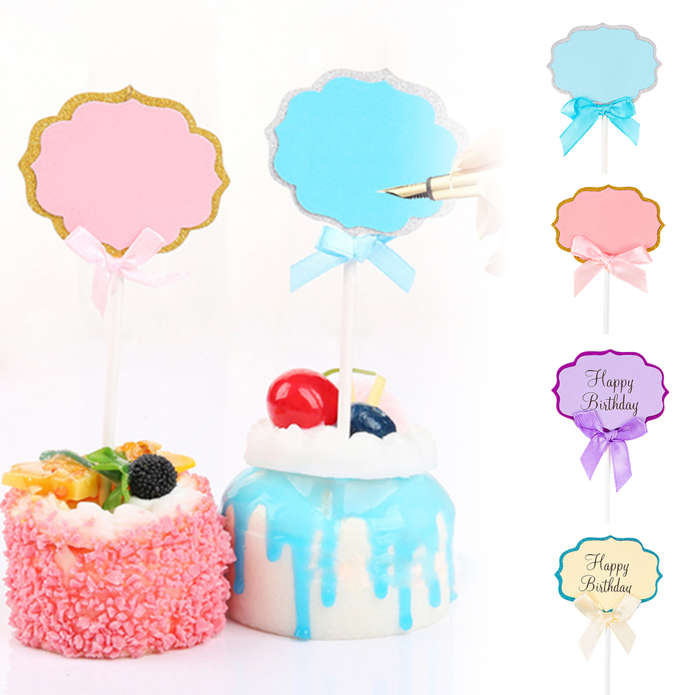 (Tk) 5pcs / Set Hiasan Puncak Kue Ulang Tahun Desain Huruf Warna Warni