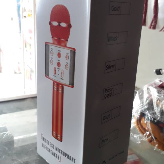 WS858 MICROPHONE BLUETOOTH / WSTER WS-858 MIC KARAOKE WIRELESS KTV / SB