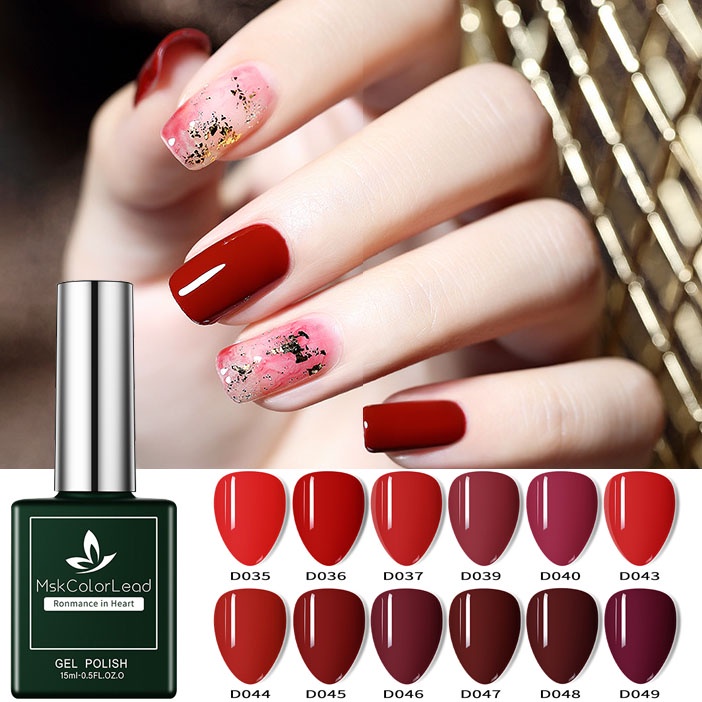 MAKCOLORLEAD Nail gel Polish Kutek Halal Professional Nail Art  Gel UV LED Nail Art Nail Polish kute