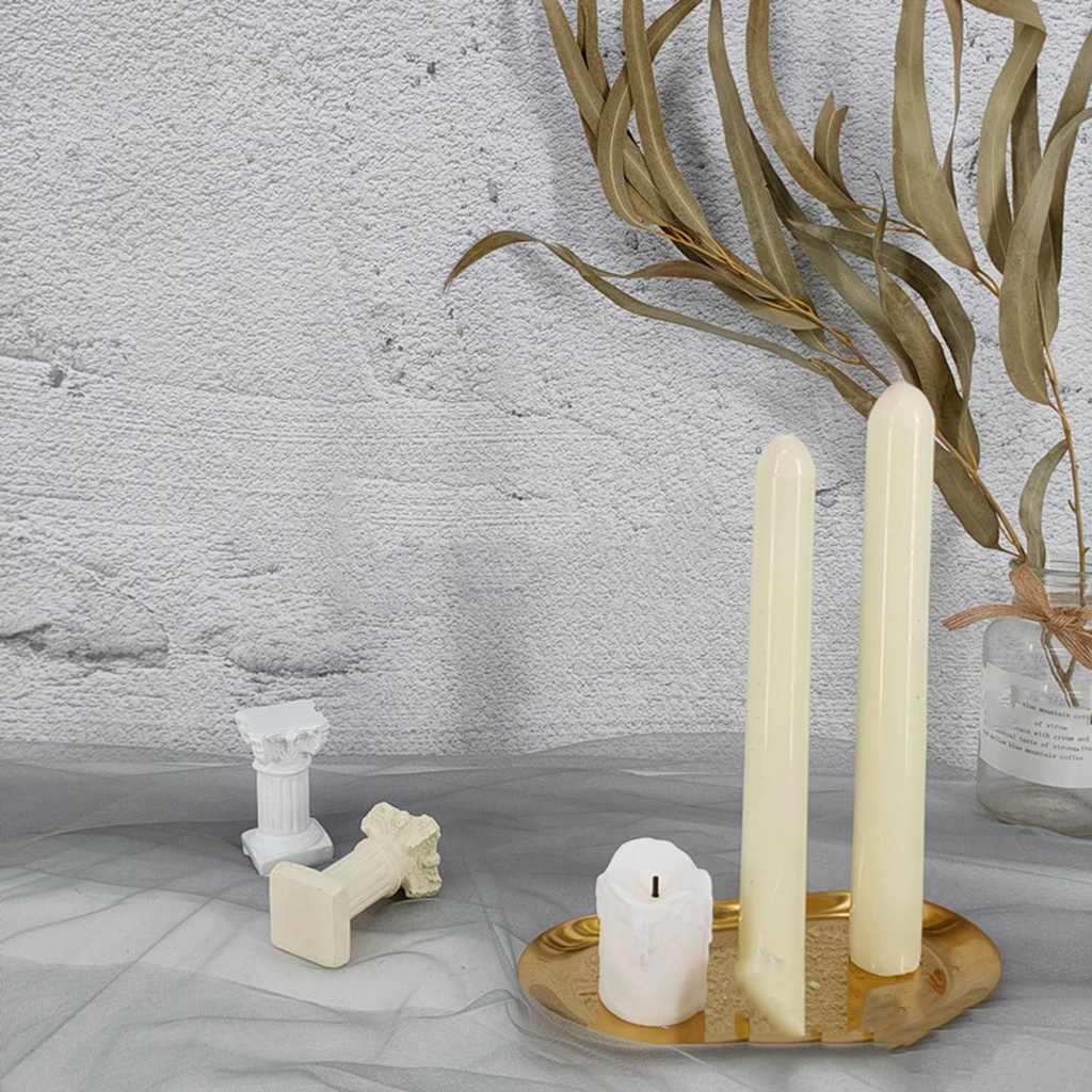 R-flower Candle Mold Perlengkapan Pernikahan Clay Tools Plastic Match Besar Silinder Rib Pembuatan Sabun