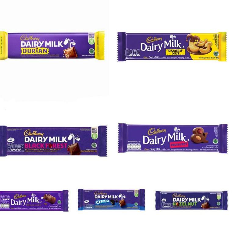 

<R-UNU <♥ ✨NAZILLA✨ CADBURY Dairy Milk Coklat 62gr /langsung kirim