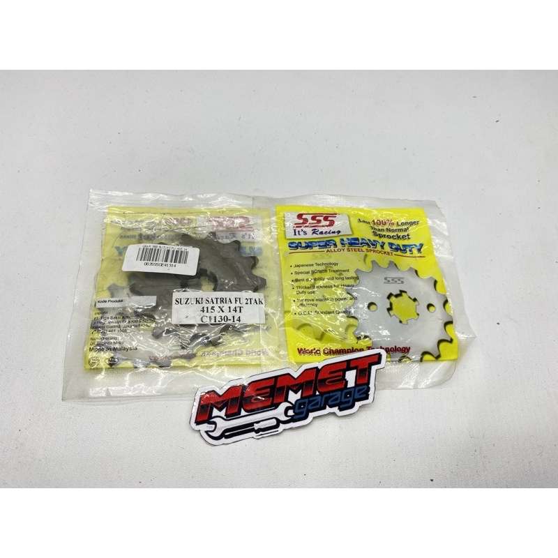 Gear gir depan SSS Satria Fu 150 415 12 sd 17T