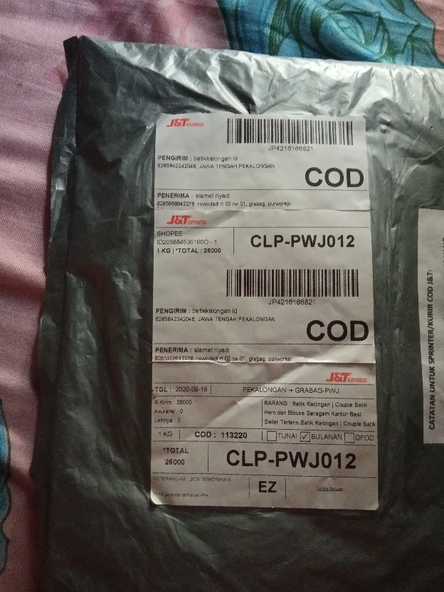 Batik Kalongan | Couple Batik Hem Dan Blouse Seragam Kantor Best Seller Terlaris