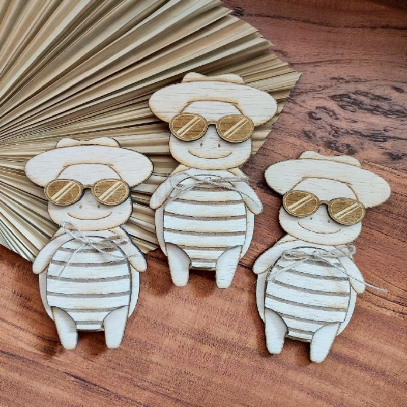 Undangan Ulang Tahun Anak bahan kayu 3D / timbul unik dan lucu bisa custom