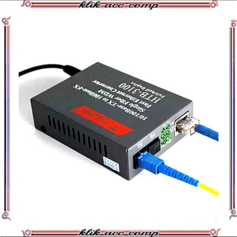 HTB-3100A/B 100Mbps RJ45 Single Mode One Optical/Konverter Fiber Optik