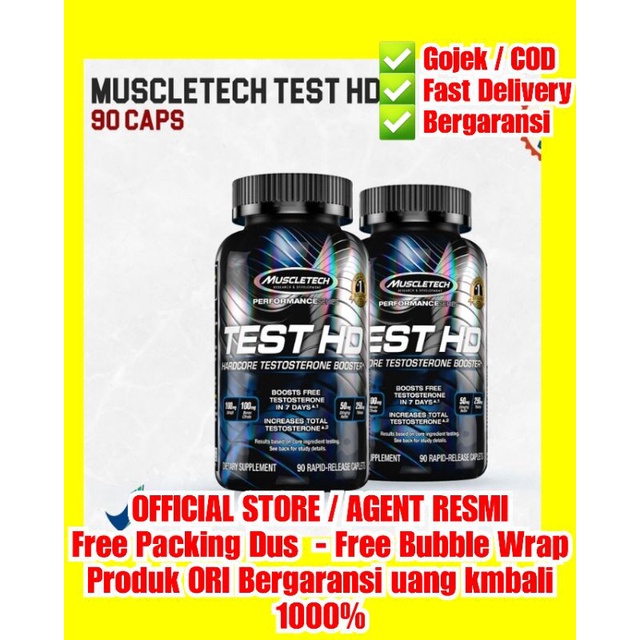 Muscletech Test HD Testo Booster Testo Support Tribulus Testosterone Oral