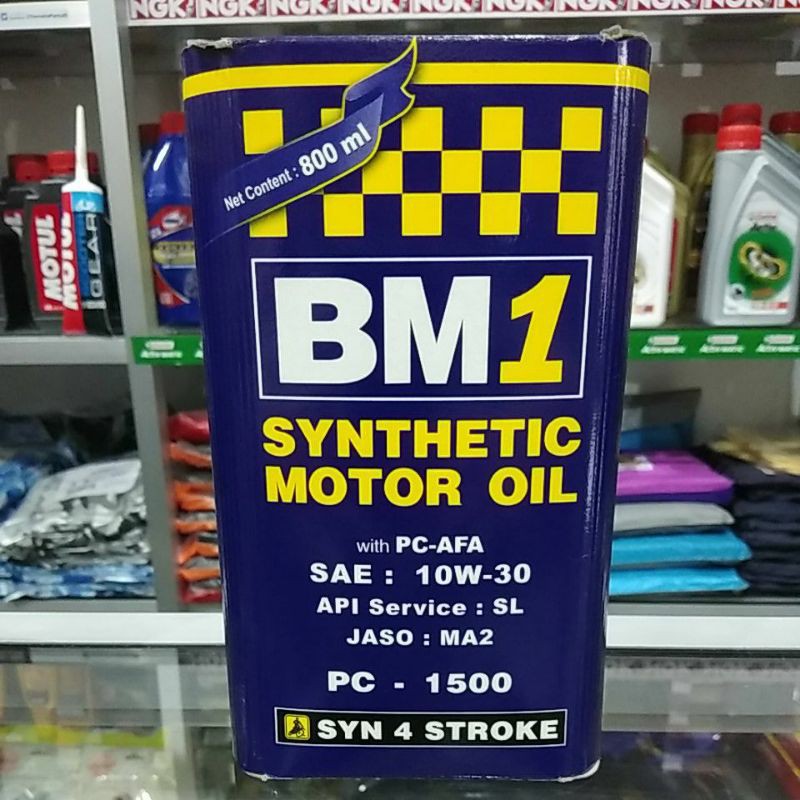 Oli Motor BM1 10W-30, 10W-40, 15W-50, 4T 0.8L