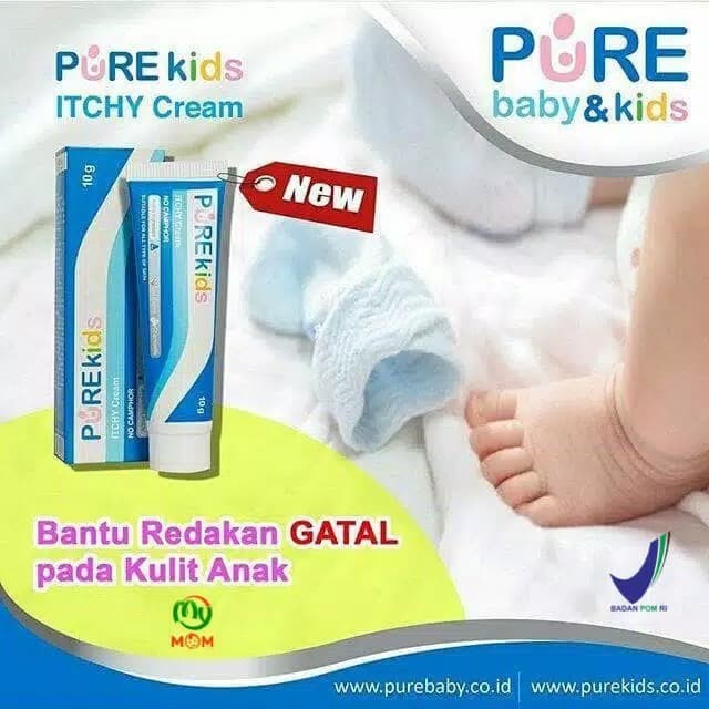 Pure Kids Itchy Cream - Pure Baby purebaby Cream Gatal Bayi Anak 15 gr BAYI ONLINE SHOP