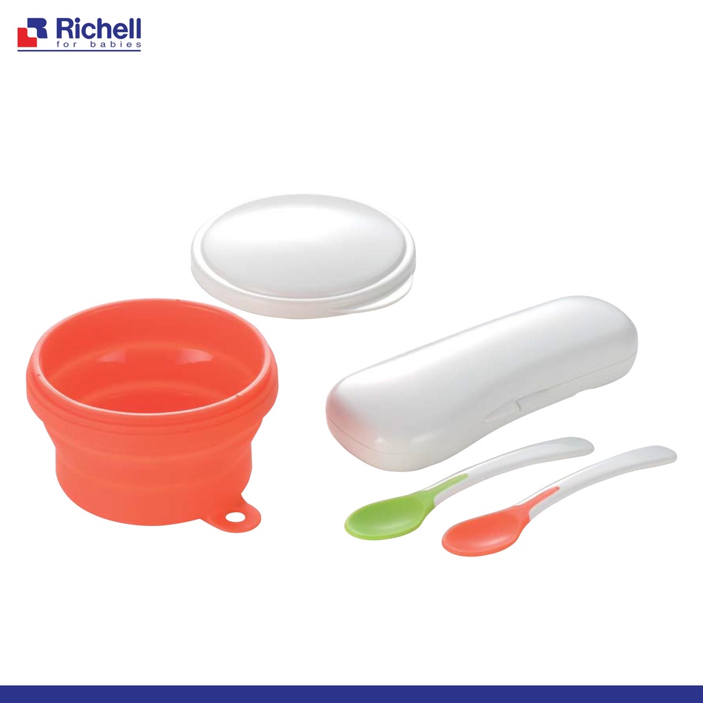 Richell Collapsible Bowl W/ Spoons