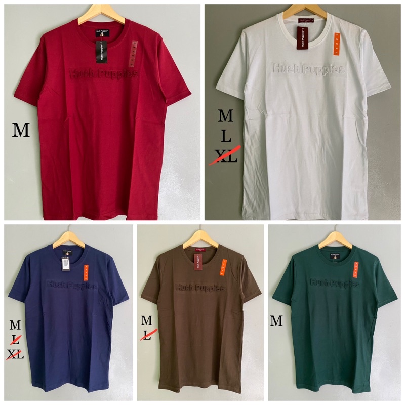 hush puppies kaos oblong embos pria