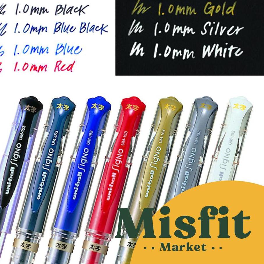 

Ayo Beli UNI BALL Signo Broad UM-153 Gel Pen Uniball White Tinta Putih 66D*