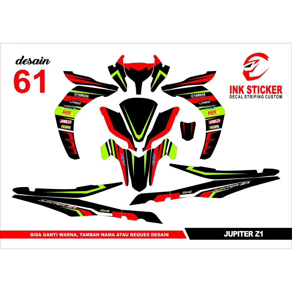 Sticker Decal Jupiter Z1 61 Fullbody