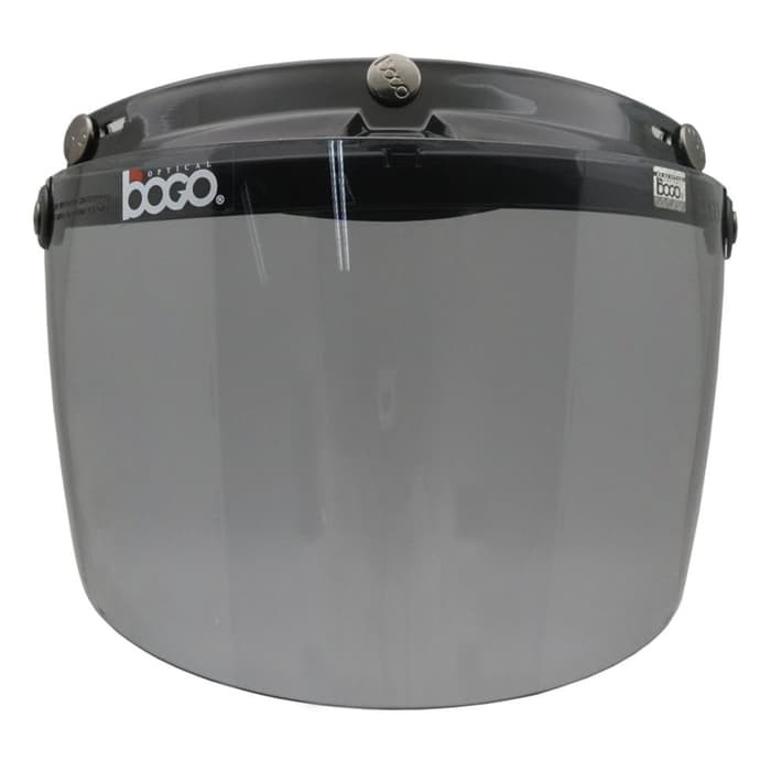 Kaca Bogo Datar Flat ORIGINAL (Kaca Retro/Kaca Helm/Kaca Visor/Visor Helm/BG 05/Hitam/Bening)