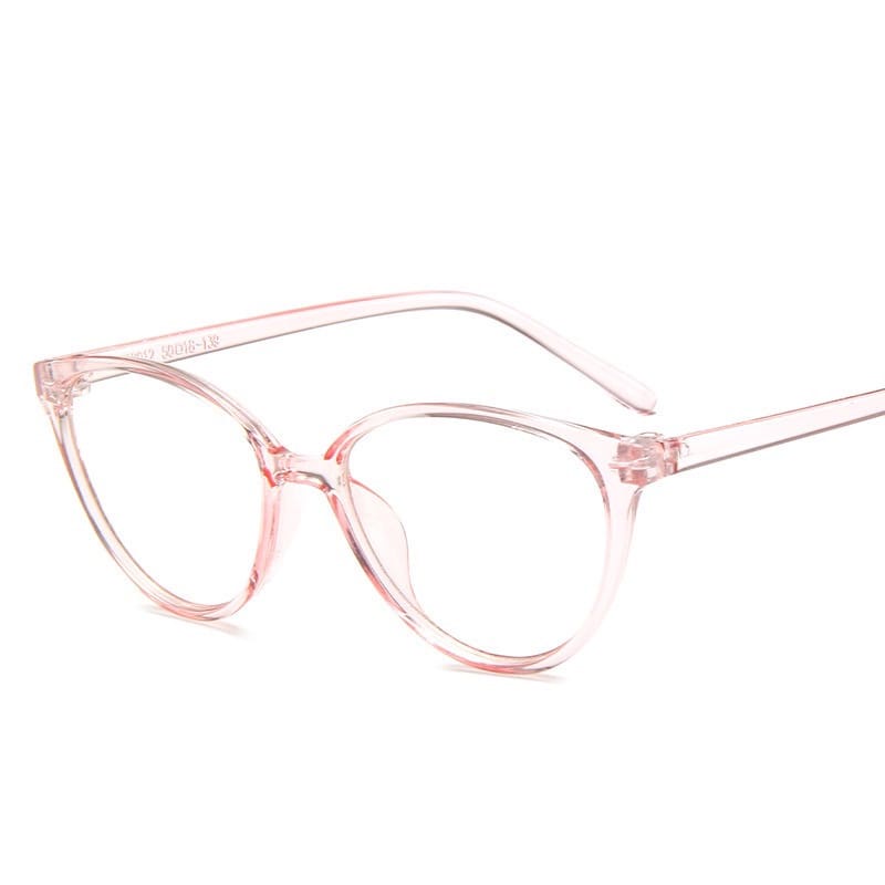 HZ Kacamata Korea Wanita Kacamata Anti Radiasi Wanita Retro Fashion Cat Eye Eyeglasses Kacamata Fashion Wanita