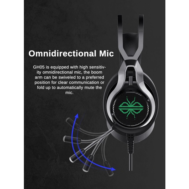 DACOM GH05 - Wired Gaming Headphone with Virtual 7.1 Surround Sound
