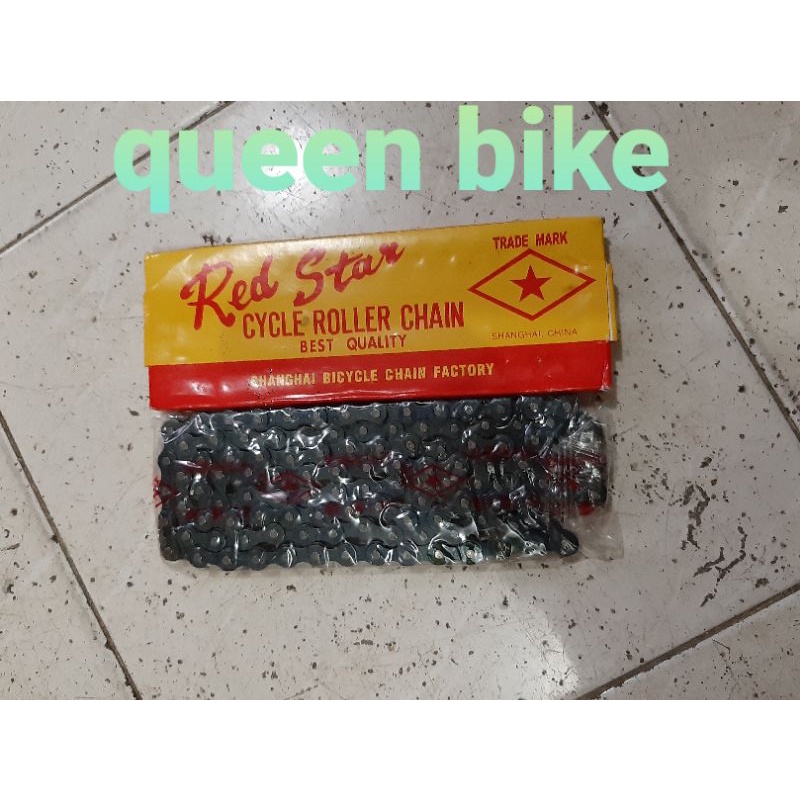 Rantai Rante Sepeda BMX 1 speed Mini Ctb 114 Brown Red Star Bintang Peti