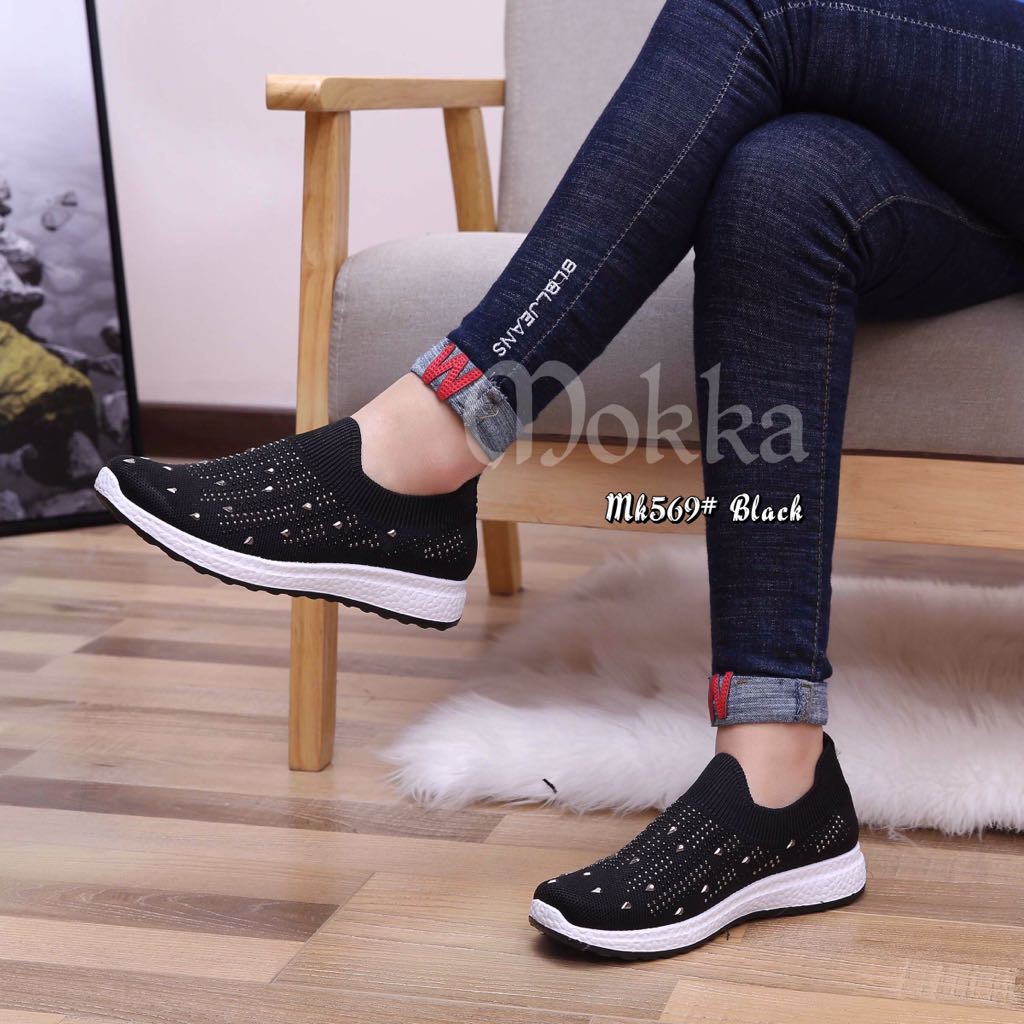 M O K K A  Sports Mk-569 (3436 9L) Ledies Comfort Sneakers Shoes Murah 