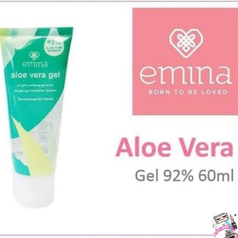 ☃Cutezz_Ching1☃Emina Aloe Vera Gel 60ml - Pelembab