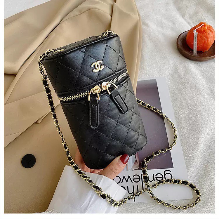 SZZ66818 Chanel Quilted Phone Sling Bag
