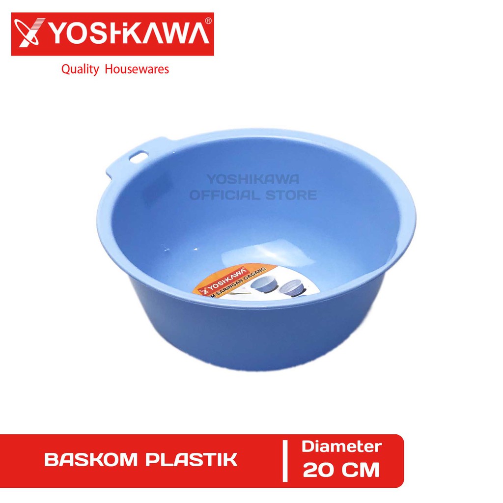 

YOSHIKAWA Baskom Plastik / Wadah Penyimpanan Diameter 20 CM Tempat Sayur Buah Serbaguna B-071