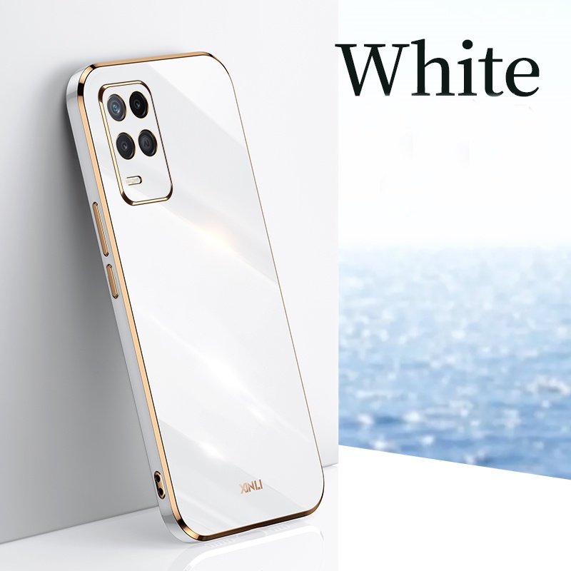 Realme 10 Realme C21Y C25Y Realme C35 C33 C15 C12 C25 8i 5i 6i C3 XT C11 GT Neo2 Mewah 6D Plating Square Lembut Halus Karet Shockproof Case BY