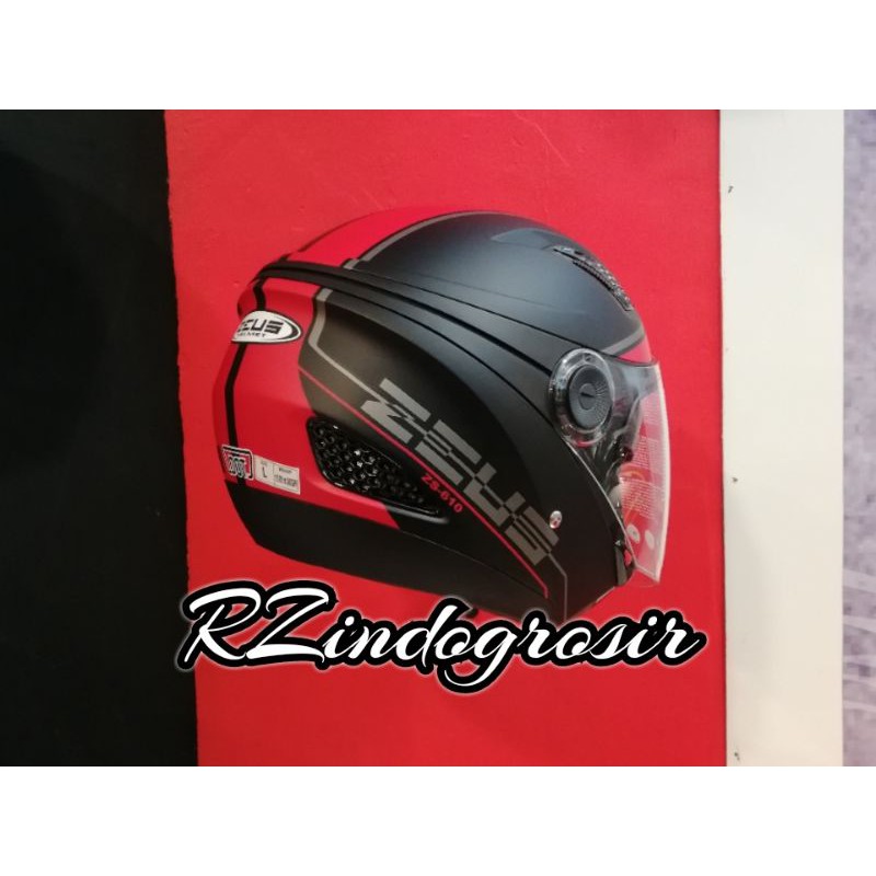 HELM ZEUS ZS610 ZS 610 ZS-610 GRAFIK MBLK 0017 RED