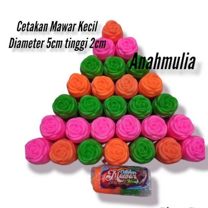 

12 PCS Cetakan Kue putu ayu bentuk Mawar KECIL/cetakan coklat jelly