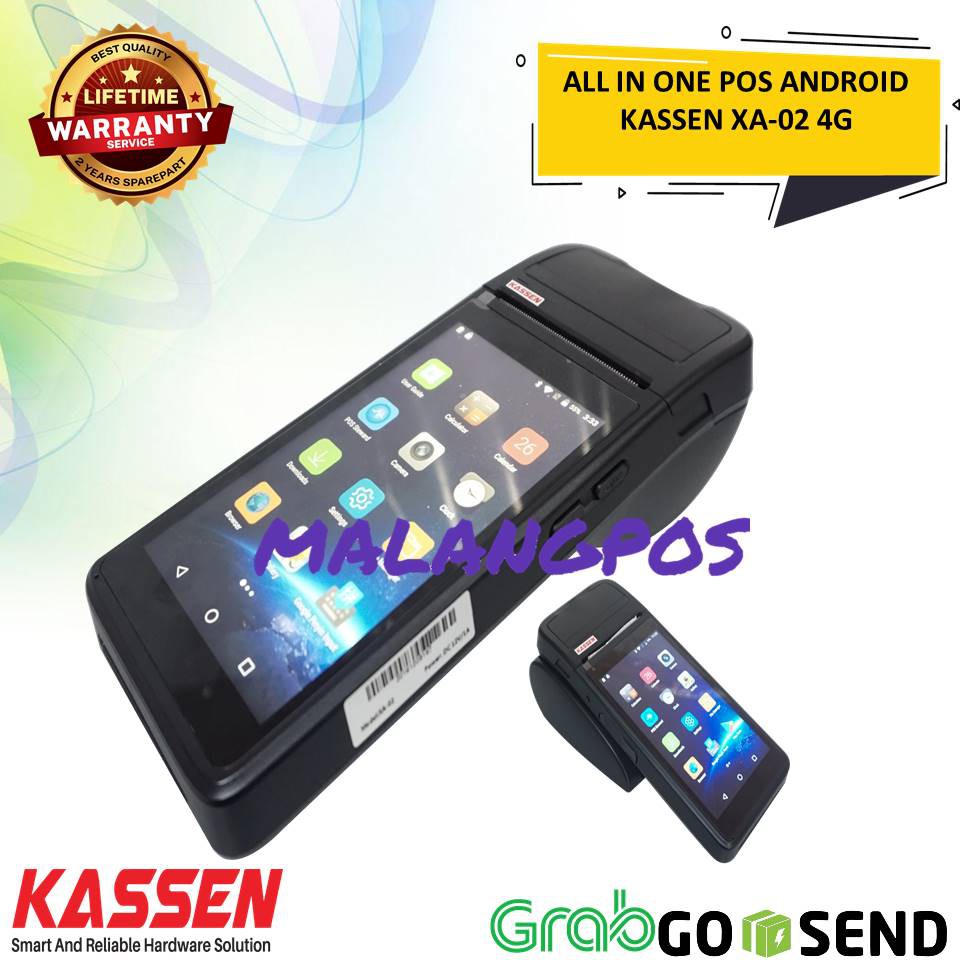 MESIN KASIR ANDROID POS KASSEN XA-02 4G WIFI THERMAL 58MM