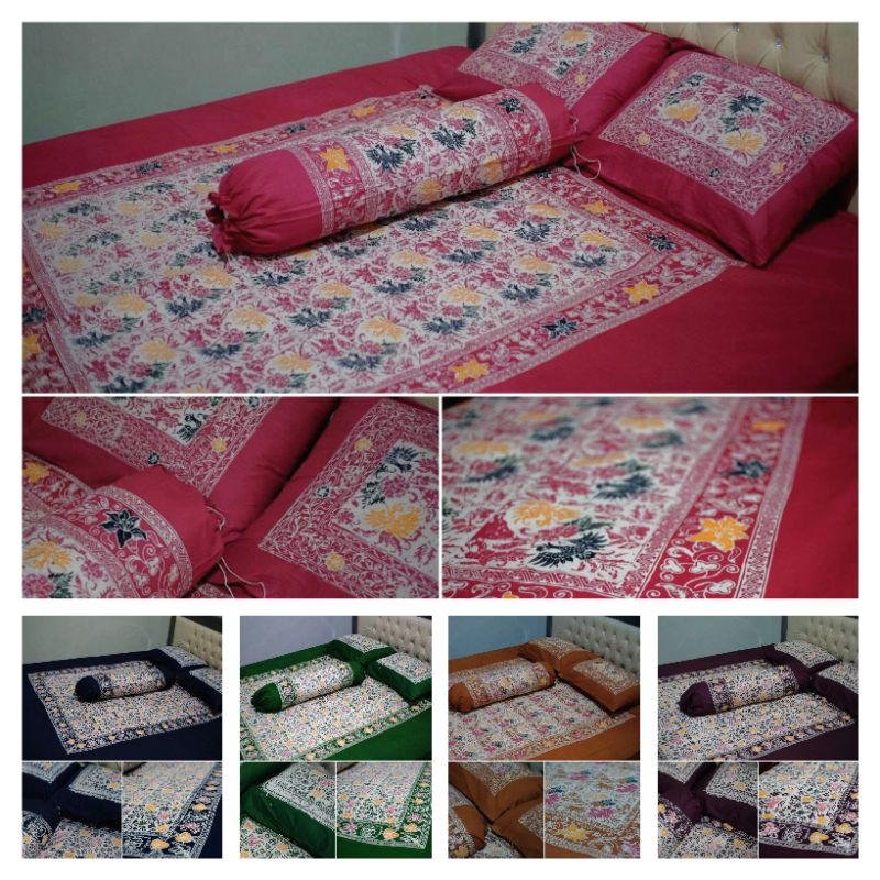 Sprei Batik Cap Pekalongan Ukuran 90x200 Katun Halus Super Terbaru