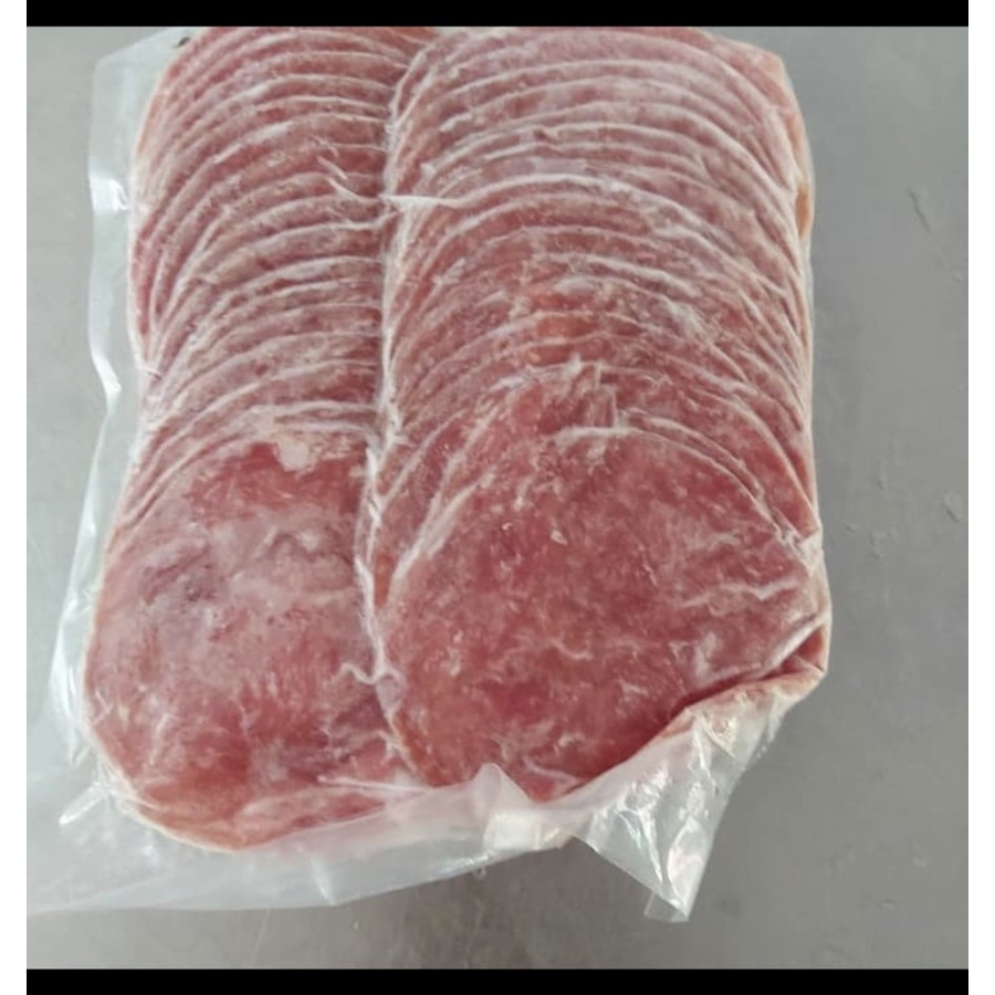 

Promo - SMOKE HAM SLICE DAGING BULAT TIPIS BABI PORK PREMIUM ENAK BEKU NEW - 500 GR