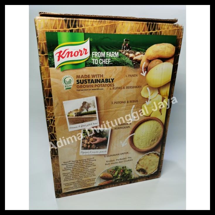 

TERBARUU!! Potato Flake Knorr 4 kg/ Mashed Potato Knorr / Kentang Kering Serpih COD