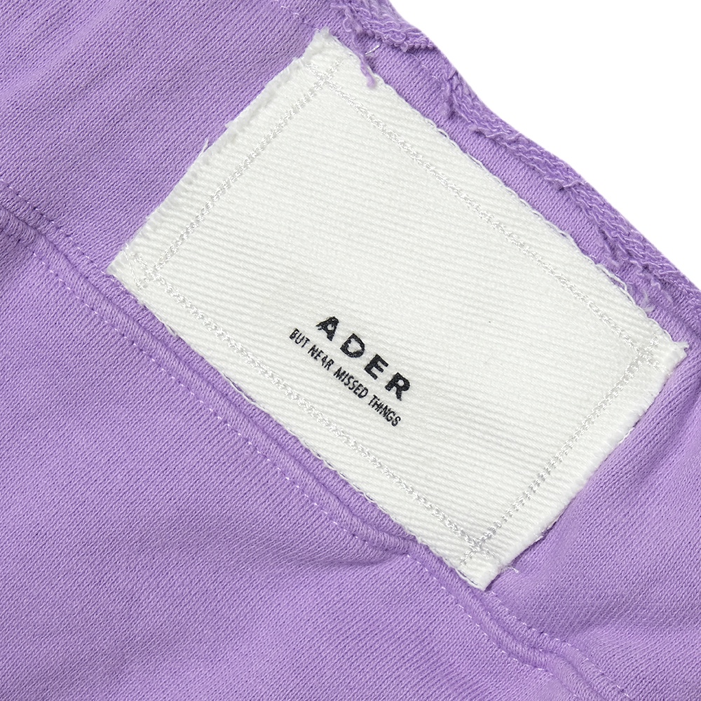 Ader Error Scratch Text Shorts Purple