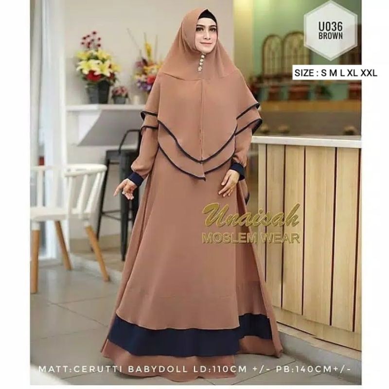 unaisah syari gamis busana muslim terbaru