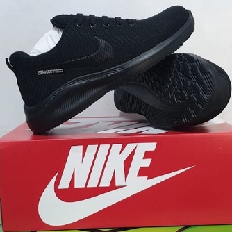 Sepatu Hitam Polos Full Black Tali Size 33-40 Sepatu Anak Sekolah Pria Wanita