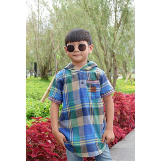 GAMMA KURTA HOODIE||KEMEJA ANAK LAKI LAKI BAHAN FLANEL 2-8TAHUN