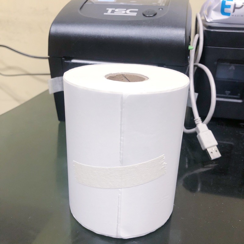 

100 x 150 thermal label barcode 250 pcs A6 DIRECT dan TRANSFER RIBBON 10x15 cm core 1 inch