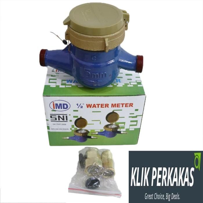 Meter | Water Meter Meteran Air Besi 1/2 Inch Imd