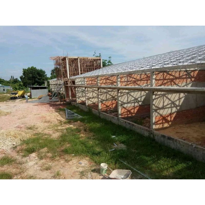 rangka atap baja ringan terpasang