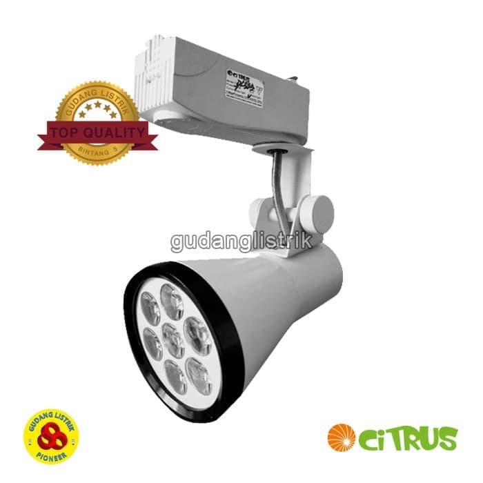 Citrus LED Track Light 7W Kuning Led Sorot Rel Putih Cahaya Warm White