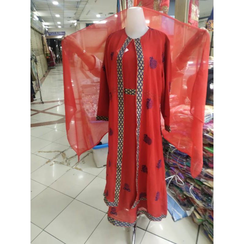 gamis muslim india abaya kaftam baju terusam dress dewasa party pesta