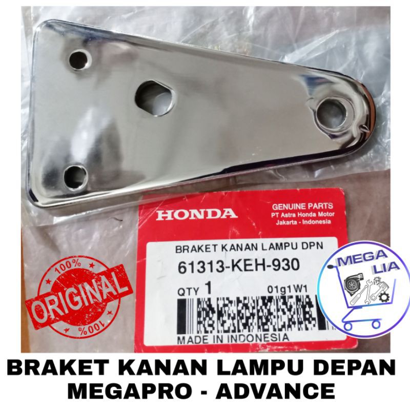 Bracket Kuping Lampu Depan Kanan Megapro Mega Pro Advance 100% ORI HONDA 61313-KEH-930
