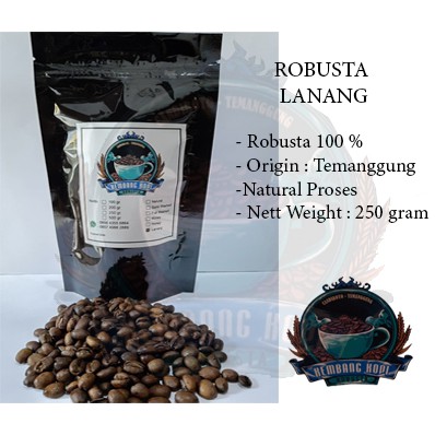 

Kembang Kopi - Robusta Lanang (Biji Tunggal) 250 gram