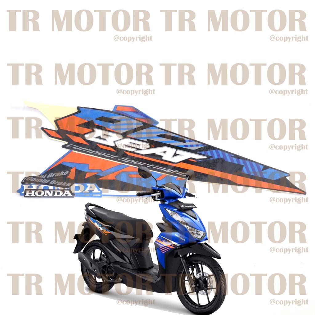 Stiker Motor Beat 2021 Sticker Striping Lis Full Set Motor