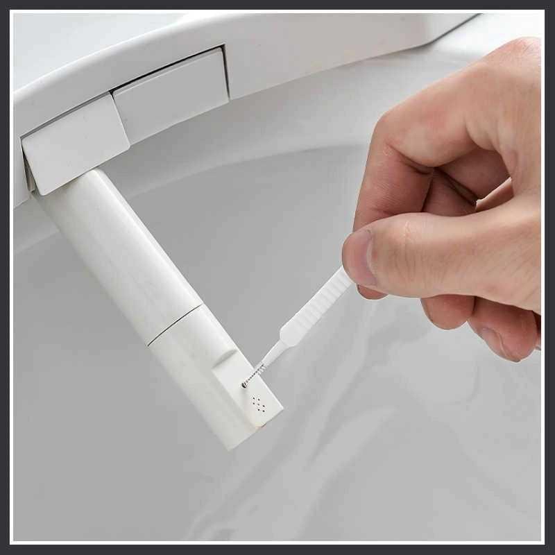 Sikat Mini Pembersih Lubang Kecil Shower Anti Clogging 10PCS - RC10 - White