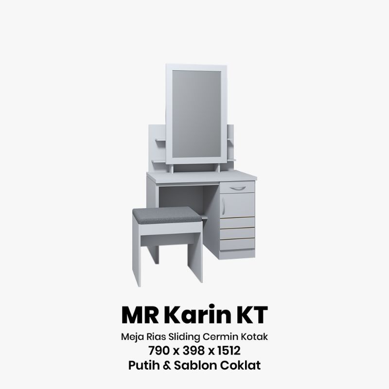 meja rias kotak geser